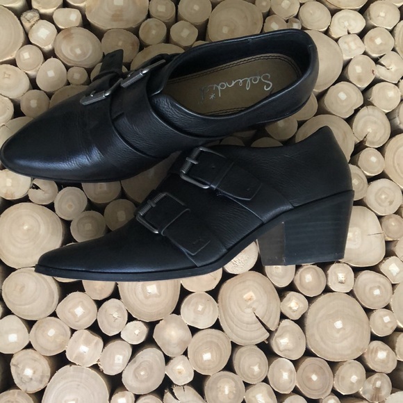 splendid Carla buckle booties black 7.5 - Picture 4 of 5